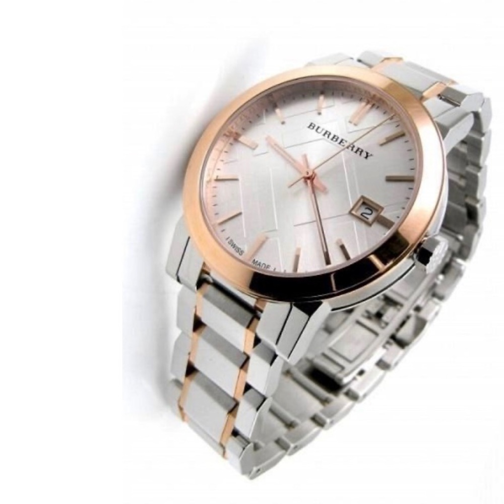 Burberry bu9006 men’s watch two tones 38mm NWT